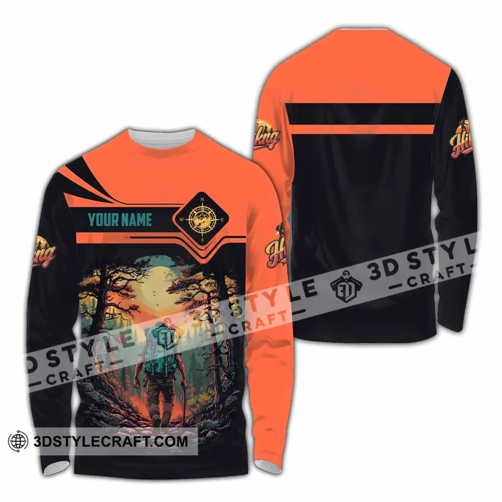Unisex Shirt - Custom Hiking Shirt Long Sleeve Shirt / S T-shirt
