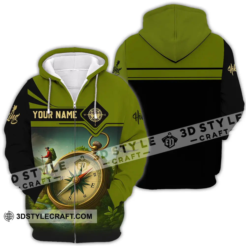 Unisex Shirt - Custom Hiking Lover Shirt Zipper Hoodie / S T-shirt