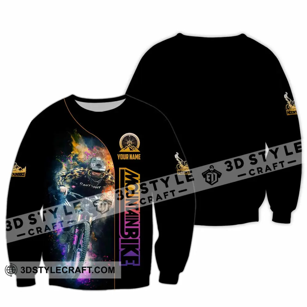 Unisex Shirt - Custom Mountain Bike Shirt Long Sleeve / S T-shirt