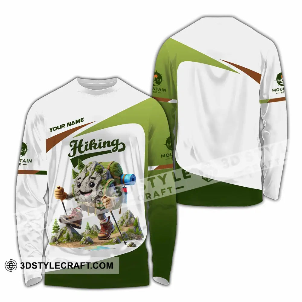 Unisex Shirt Custom Name Hiking Polo Long Sleeve / S T-Shirt