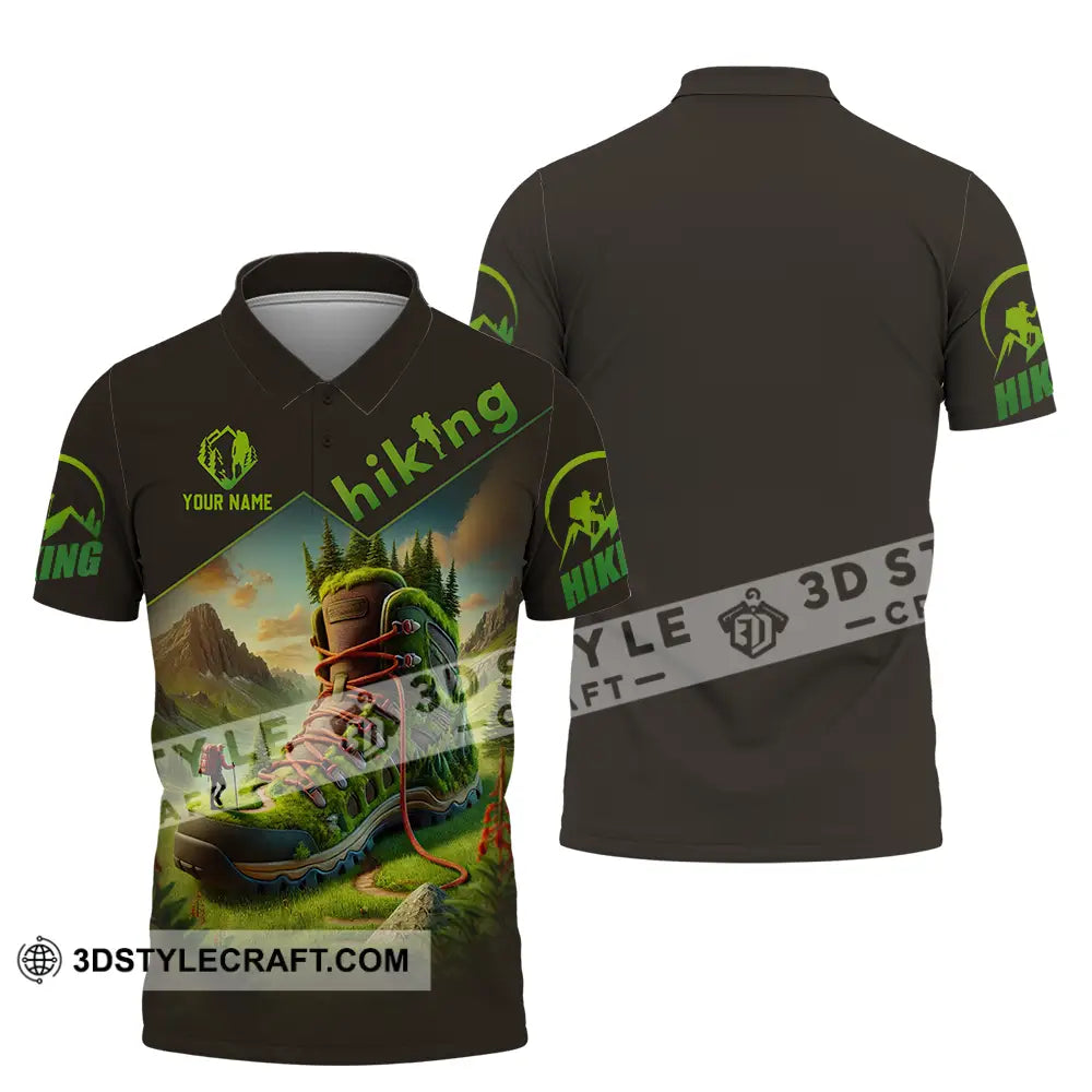 Unisex Shirt - Custom Text Hiking Lover Polo / S T-Shirt