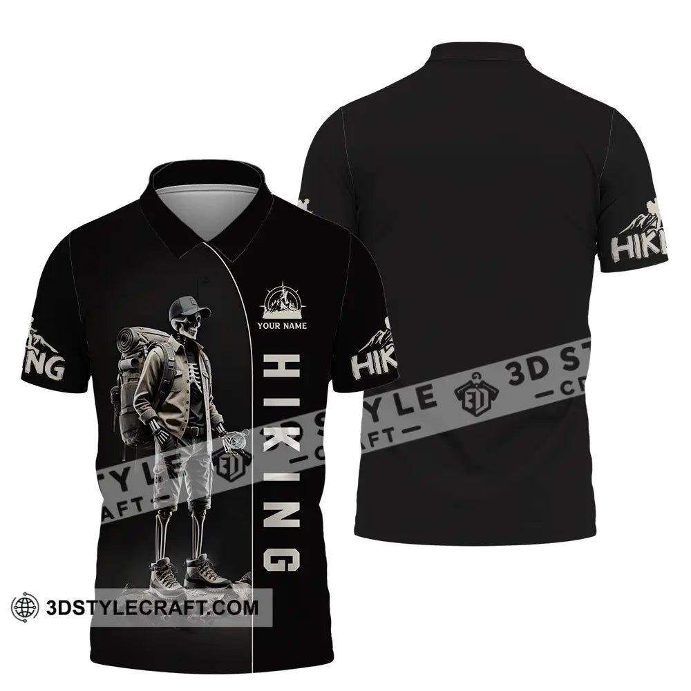 Unisex Shirt - Custom Text Hiking Polo / S T-Shirt