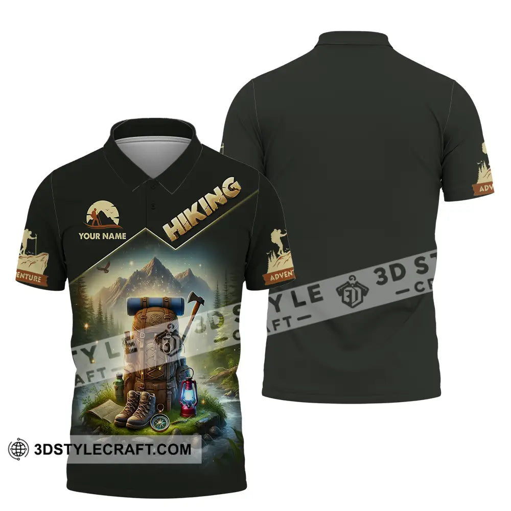 Unisex Shirt - Custom Text Hiking Polo / S T-Shirt