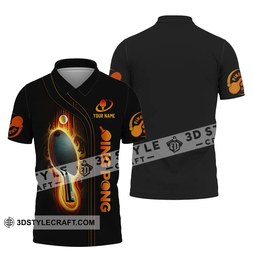 Unisex Shirt - Custom Text Shirt Ping Pong Shirt Polo Shirt / S T-shirt
